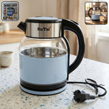Suta Electric Glass Kettle 2 Litre Stainless Steel Hot Water Boiler For Tea (1 Pc)